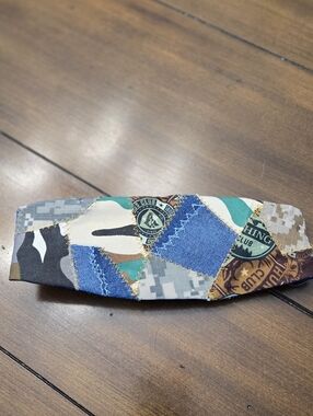Camo Denim Reversible Headband